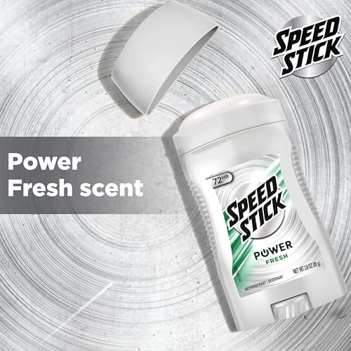 Image of Speed Stick Power Antiperspirant Deodorant for Men, 72 HR Sweat & Odor Protection, Fresh Scent, 3.0 oz Stick (24 Pack)