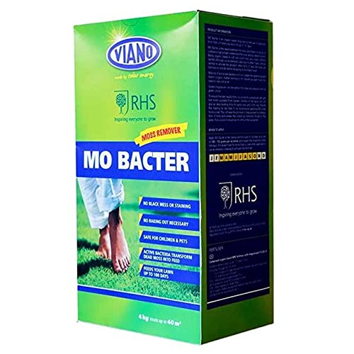 Viano MO Bacter Organic Lawn Fertiliser and Moss Killer 4kg Amazon.co