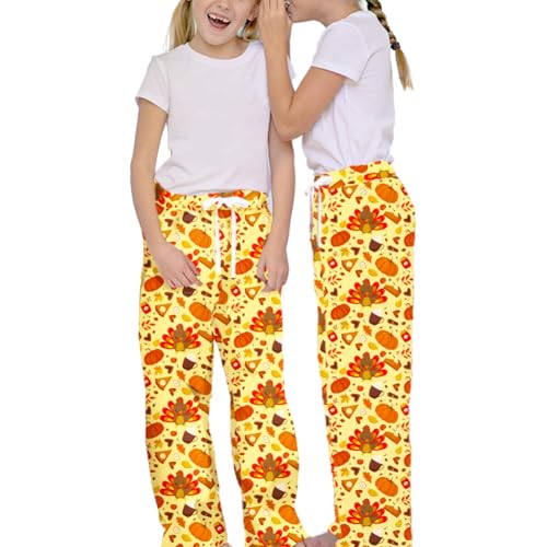 Image of Remimi Girl Boy Plaid Pants Drawstring Summer Casual Loose Bottoms 5-14 Years