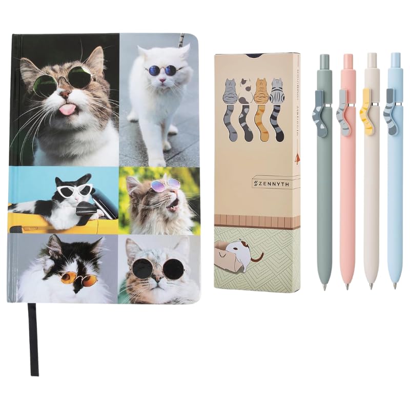 Kathy & Jiggs Sassy Cat Diario A5 + 4 Plumas Gel miniatura 1