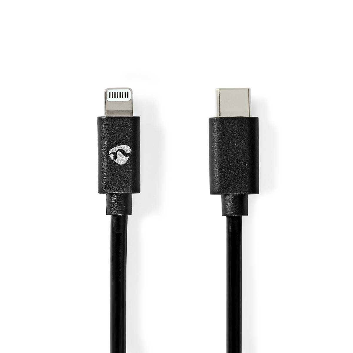 NEDIS CCGP39650BK10 Lightning Cable | USB 2.0 | Apple Lightning 8-Pin | USB-C™ Male | 480 Mbps | Nickel Plated | 1.00 m | Round | PVC | Black | Envelope