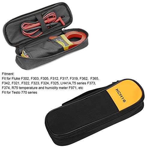 Image of LiebeWH Multimeter Case, KCH16 Multimeter Clamp Meter Bag Storage Case Fit for F302 F303 F305 with and Dust Proof Functions