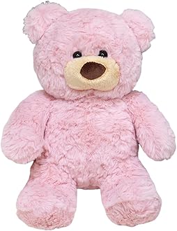Gwxqybfe 10inch Teddy Bear Stuffed Animal, Soft Teddy Bear Plushie Toys, Birthday Christmas Valentine's Day Gifts for Kid Boys Girls (Pink)