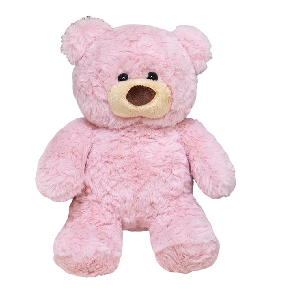 10inch Teddy Bear Stuffed Animal, Soft Teddy Bear Plushie Toys, Birthday Christmas Valentine's Day Gifts for Kid Boys Girls (Pink)