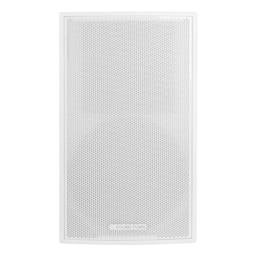 Image of Sound Town CARME Series 15 inch 2-Way Powered Professional PA DJ Speaker, White with Onboard DSP, Birch Plywood for Installation, Live Sound, Karaoke, Bar, Church