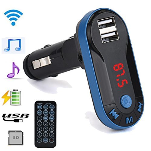 Creazy Bluetooth Wireless FM Transmitter MP3 Player Handsfree Car Kit USB TF SD Remote