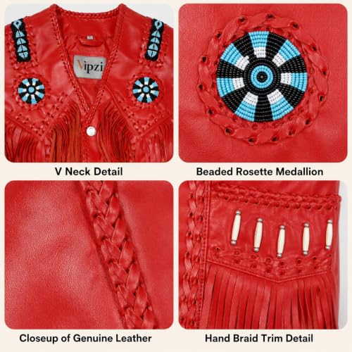 Image of Men's Western Suede Leather Vest