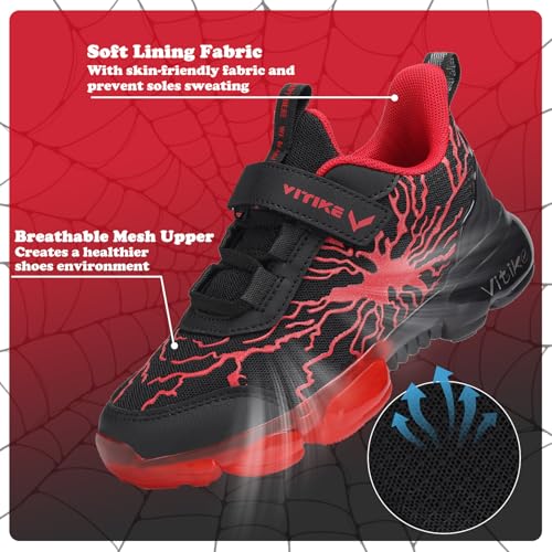Image of VITUOFLY Boys Girls Sneakers Kids Mesh Lightweight Running Tennis Shoes