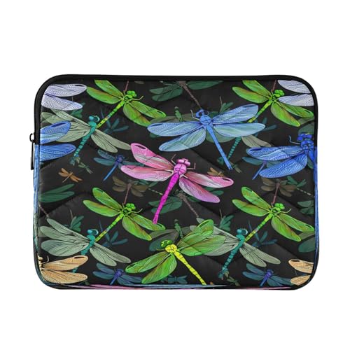 BOESI Graffiti Colorful Dragonflies Laptop Inner Bag, Laptop Case, Computer Sleeve, Lightweight and Easy to Carry, Suitable for 13-14inch Laptops