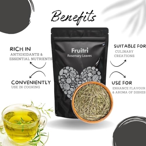 Image of Fruitri Premium Rosemary Dried Leaves - 500gm | Rosemary Leaves