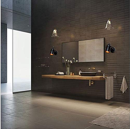 Aplique de pared retro rojo con brazo oscilante ajustable 7