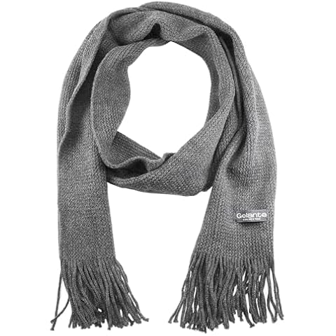 Gelante 2098-LtGray Knit Scarf Cover