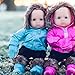 The Queen's Treasures Set of Two Complete Bitty 15 Inch Baby Doll Twin Pink & Blue Winter Clothes. Two 6 Piece Outdoor Ski Outfits Fits Bitty Baby Twins