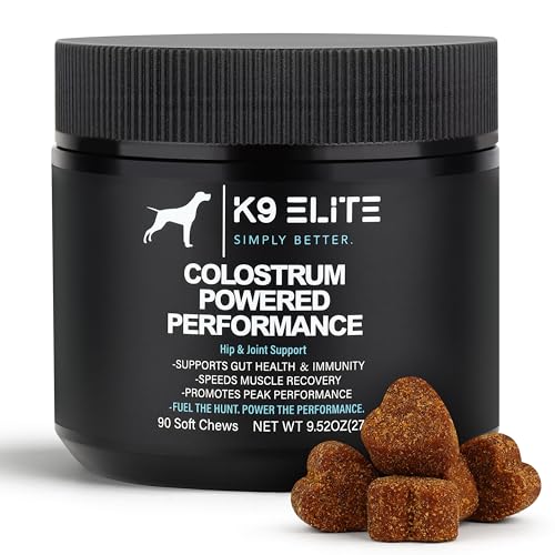 Dog Allergy Relief Chews for Itching Skin &ndash; Anti Itch, Gut Health & Immune Support with Colostrum & Omega 3 &ndash; Skin & Coat Supplement for Dogs