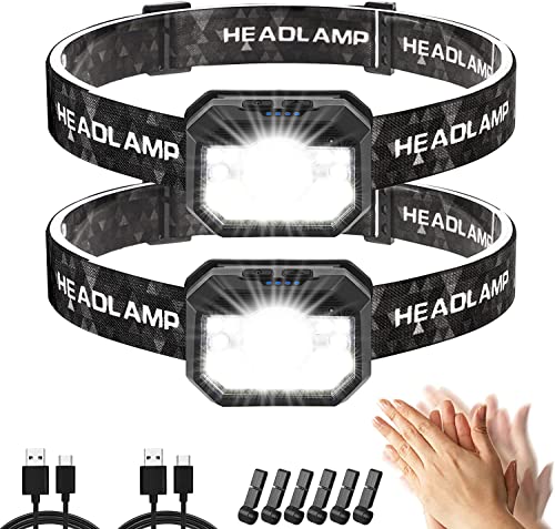 Rablex RB661 LED-Stirnlampe - 300 Lumen, USB-ladbar Mit 6 Modi & Sensor