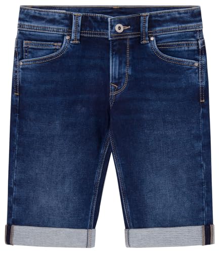 Pepe Jeans Slim Gymdigo Short Jr Shorts para Niños, Azul (Denim-CQ9), 6 Años