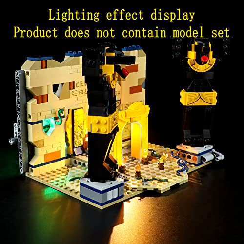 GEAMENT LED Light Kit Compatible with LEGO Escape from the Lost Tomb - for Indiana Jones 77013 Model (Building Set Not Included) - Image 4