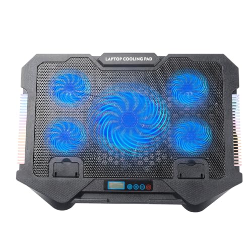 Base de refrigeración para laptops con ventiladores y luz LED miniatura 6