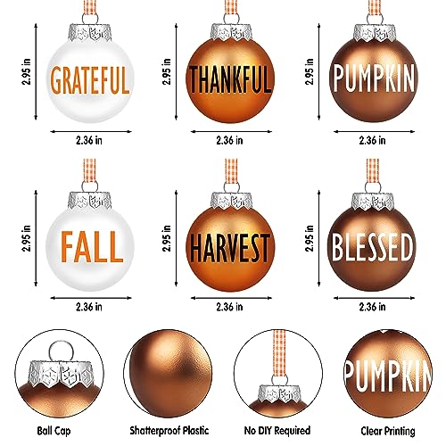 12Pcs-Thanksgiving-Balls-Ornaments-for-Home-Tree-Thanksgiving-Indoor-Decorations-236-Orange-White-Brown-Thannkful-Baubles-Hanging-Ornaments-for-Fall-Party-Farmhouse-Home-Hanging-Decor 12Pcs Thanksgiving Balls Ornaments for Home Tree Thanksgiving Indoor Decorations 236 Orange White Brown Thannkful Baubles Hanging Ornaments for Fall Party Farmhouse Home Hanging Decor