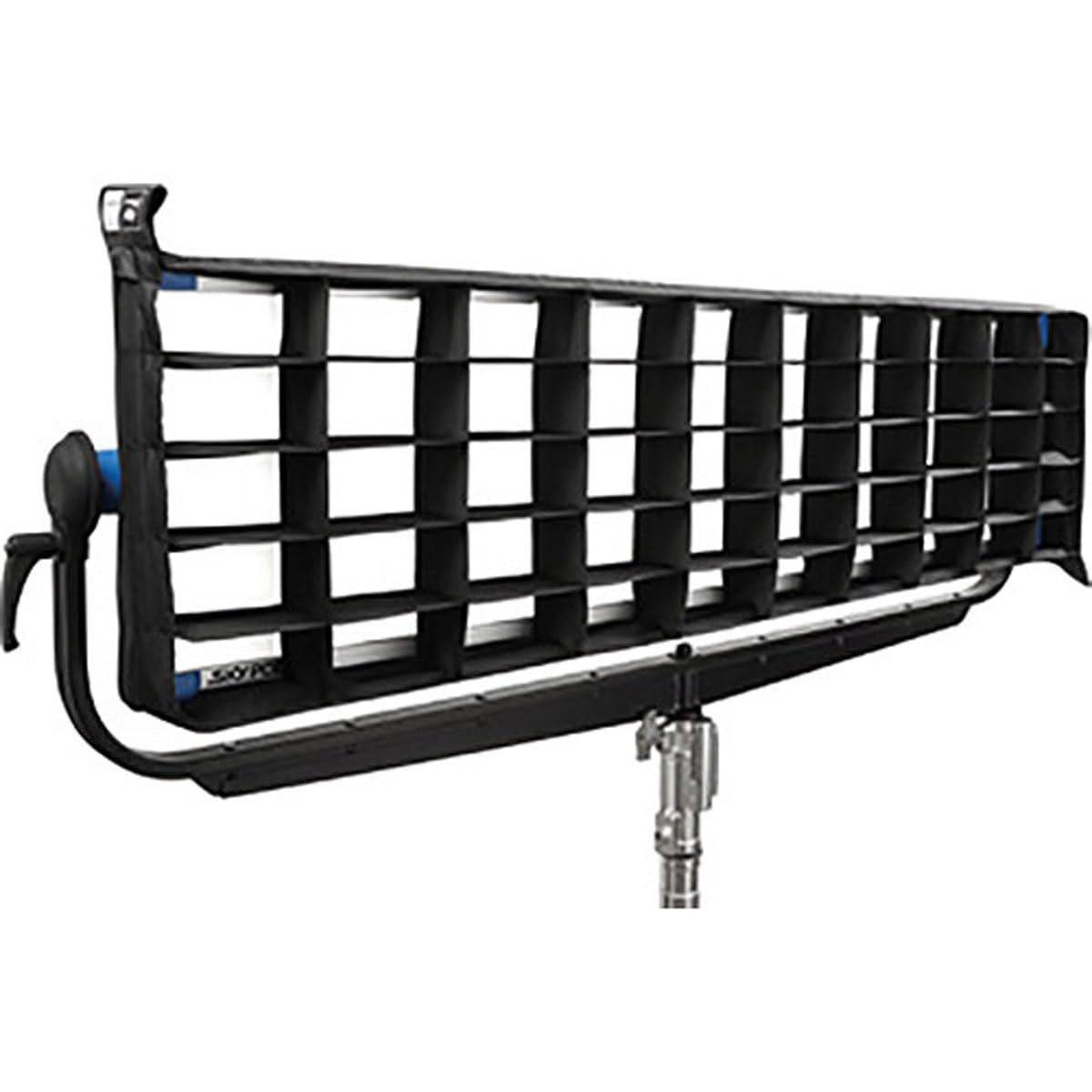 ARRI 40x60 Degree DoPchoice SnapGrid for S120 SkyPanel LED Light, Bundle with Pro 9.5' Air-Cushioned Heavy-Duty Light Stand