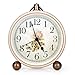Maxspace Classic Vintage Clock - Elegant and Decorative Analog Clocks,Silent Non-Ticking Clock with Distressed Metal Frame for Office, Living Room or Bedroom