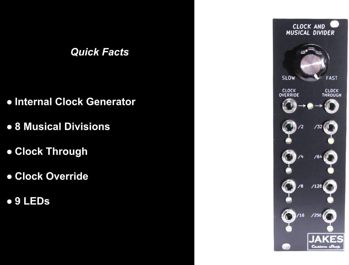 Clock and Musical Divider Eurorack Module