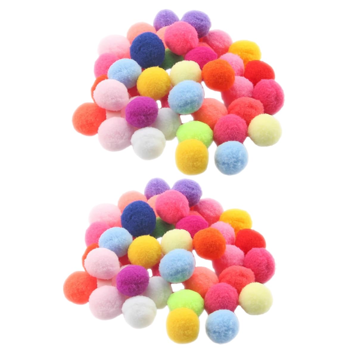 Levemolo Birthday Banner Plush Balls 2 Hanging Furry Ball Decor for Party Celebrations