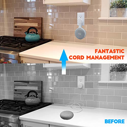 image for AMORTEK Outlet Wall Mount Holder for Google Home Nest Mini (1st & 2nd 