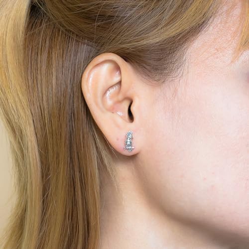 Boma Jewelry Sterling Silver Cockatiel Bird Stud Earrings2