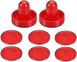 EIN Set Airhockey-Schieber und Airhockey-Pucks, Paddel, Torgriffe, Paddel, Ersatz für Spieltische, Airhockeys (2er-Pack Drücker, 2er-Packs 8,25 cm Pucks, 4er-Pack 6,3 cm Puck)