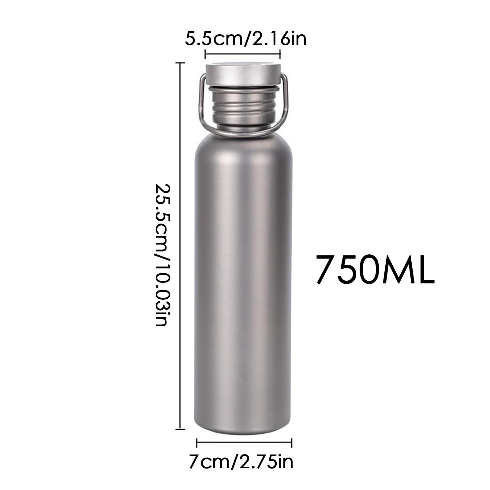 Bouteille d'hydratation pour le sport – Bouteille en titane pour l'extérieur, résistante aux hautes températures | Conteneur léger pour cyclisme, cantine de , équipement d'aventure étanche