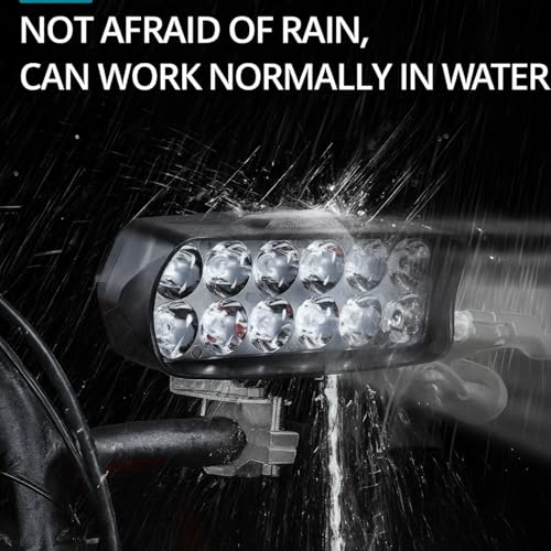 Image of Keenso Headlight,Universal 12V-100V 1200lm High Brightness Light Electric Bike LED Lights for Motorcycle, Electric Bike, Tricycle