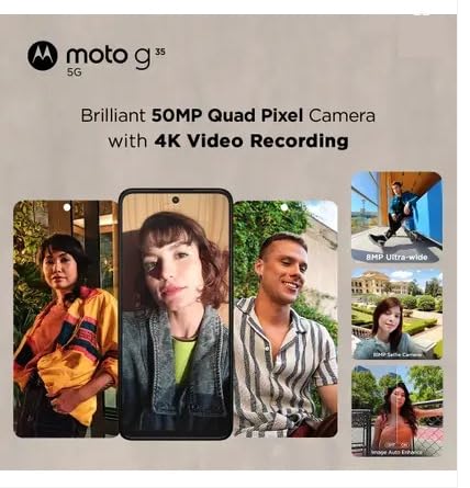 New Year Sale Motorola G35 5G (Leaf Green, 128 Gb) (8 Gb Ram)