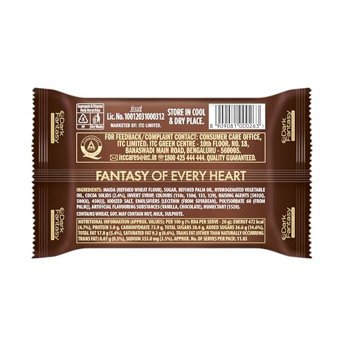 Sunfeast Dark Fantasy Choco Creme Dark Crunch with Smooth Creme, 249 g/ 277.5 g - Image 11 thumbnail