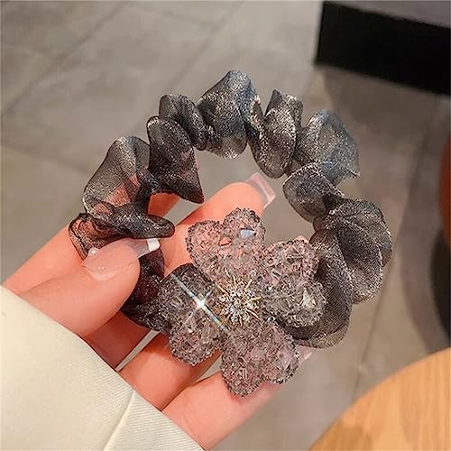 Corde de tête strass flash diamant anti-glisse pour queue de cheval