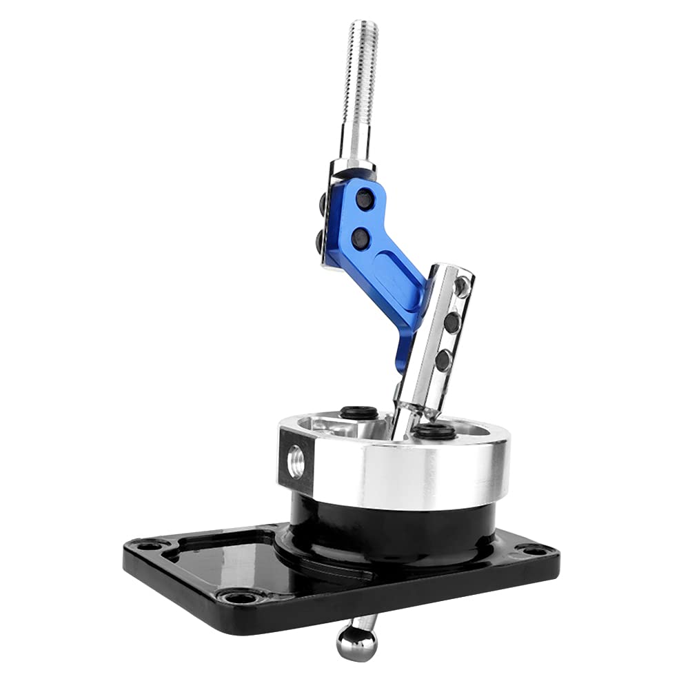 Haofy Sportowa Dźwignia Zmiany Biegów o Krótkim Skoku, Dźwignia Zmiany Biegów ze Stopu Aluminium CNC do Forda Mustanga, Coswortha, Thunderbirda, Aktualizacji Ręcznej Skrzyni Performance Racing (BLUE)