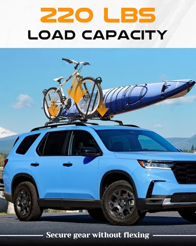 Image of Roof Rack Cross Bars Fit for 2023 2024 2025 2026 Honda Pilot Elite /Sport /Touring /Trailsport (Except LX & EX-L), Black Crossbars Luggage Carrier Bars