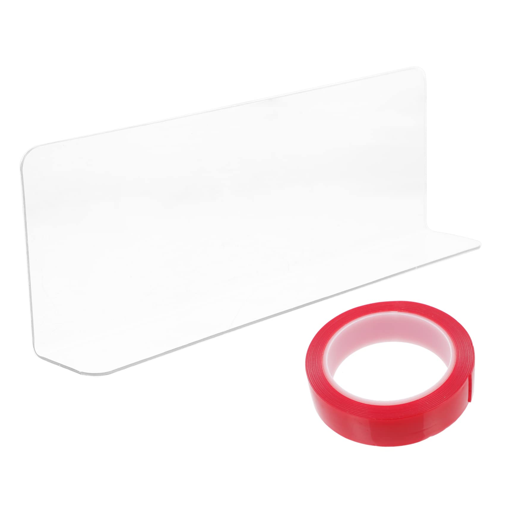 SOLUSTRE Plastic Shelf Dividers for Supermarkets Splitter with Transparent Tape Efficient Organization Racks for Neat Product Classification Stores Malls and Homes