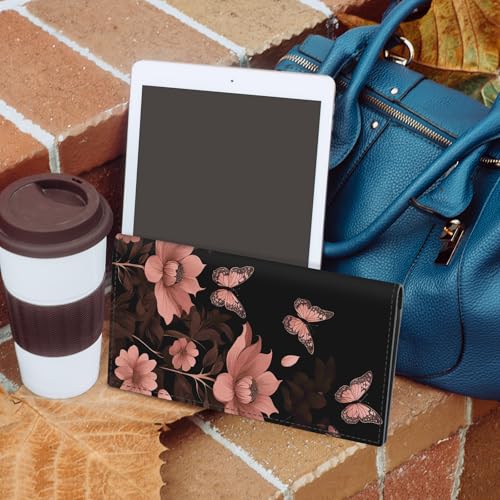 Image of CoBak Checkbook Cover for Women & Men - PU Leather Case with RFID Blocking | Classic Design Check Book Holder for Personal and Business