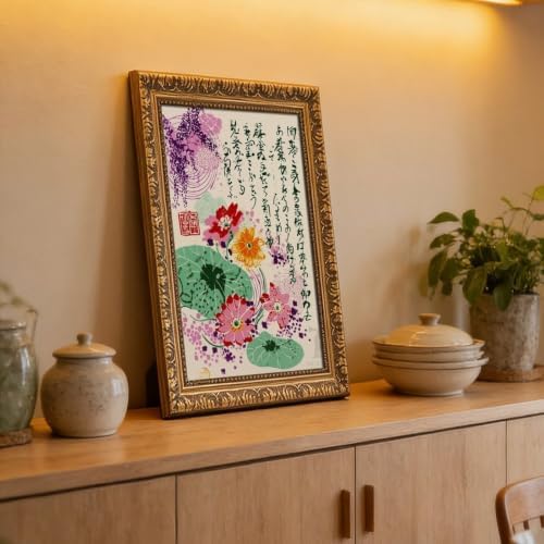 TIANDIGEN Floral Japanese Art Print Design Poster Canvas Poster — view 5