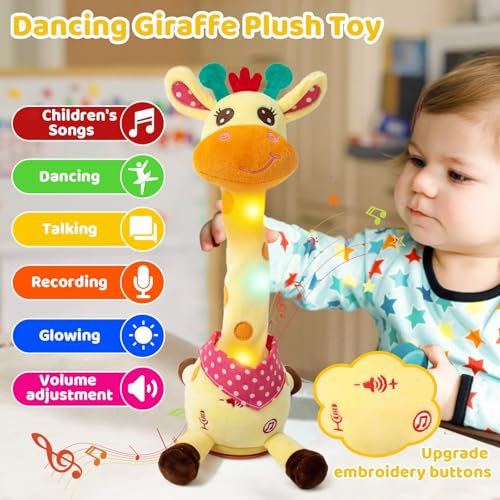 Sprechender Giraffe Tanzende Kuscheltier Lautstärkeregler Kinder Geschenk – Ansicht 3