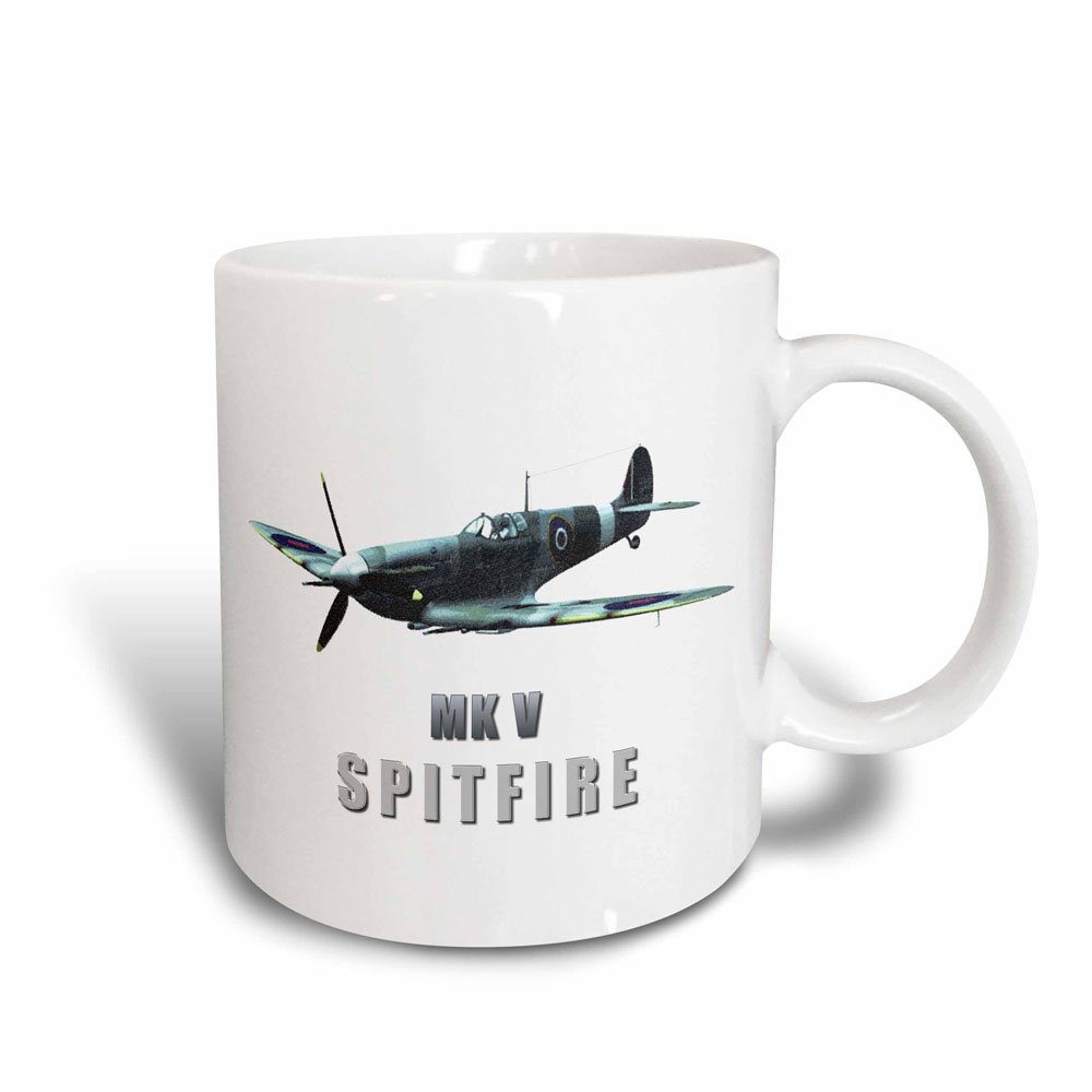 3dRose Spitfire Aircraft Magic Transforming Mug, 11-Ounce