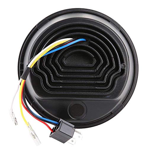 Eagle Lights Infinity Beam Series 5.75 Inch Round Led Headlight For Harley Davidson And Indian Motorcycles (5.75 Inch Headlight, Black) #TOP4