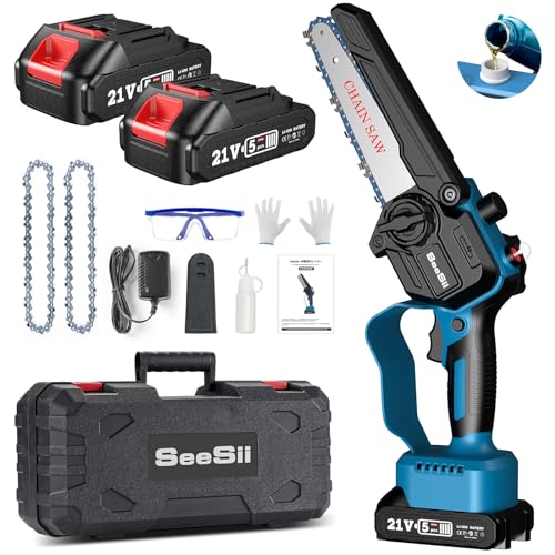 【2025新型】SEESII ハンディチェーンソー チェンソー 充電式チェーンソー...