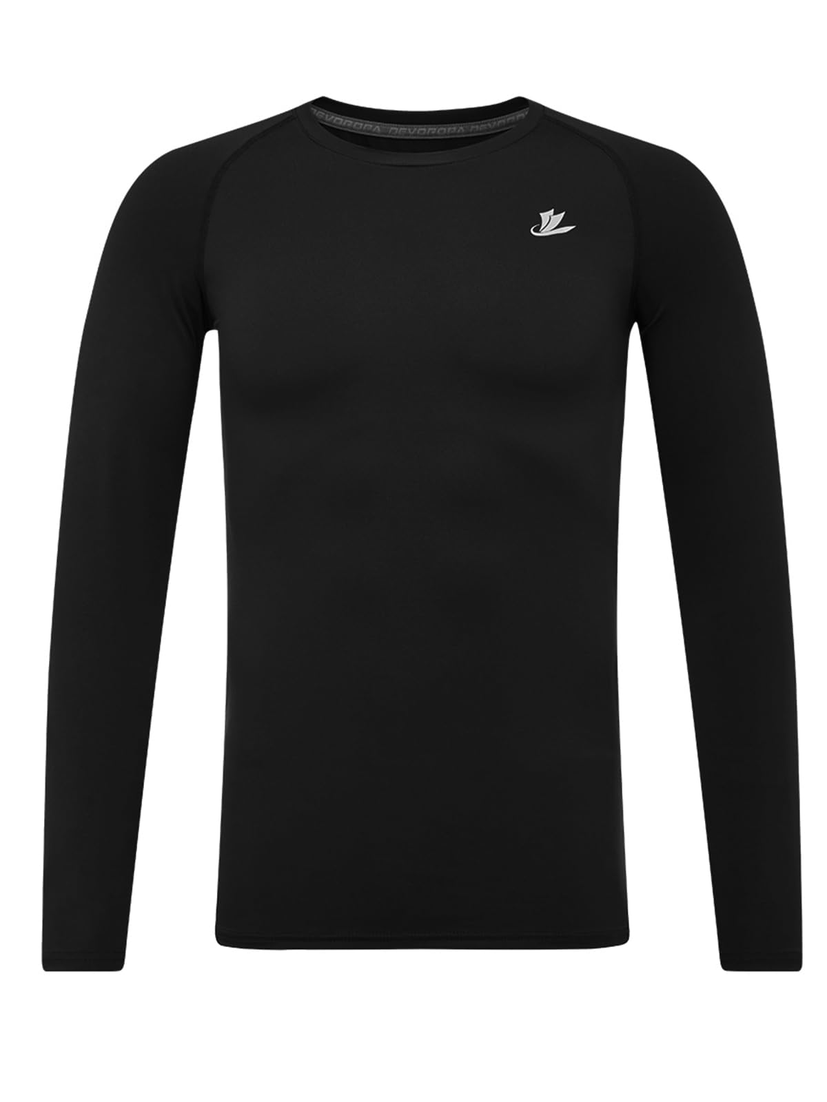 Youth Boys Compression Shirt Long Sleeve Football Baseball Undershirt Quick Dry Sports Baselayer Black S