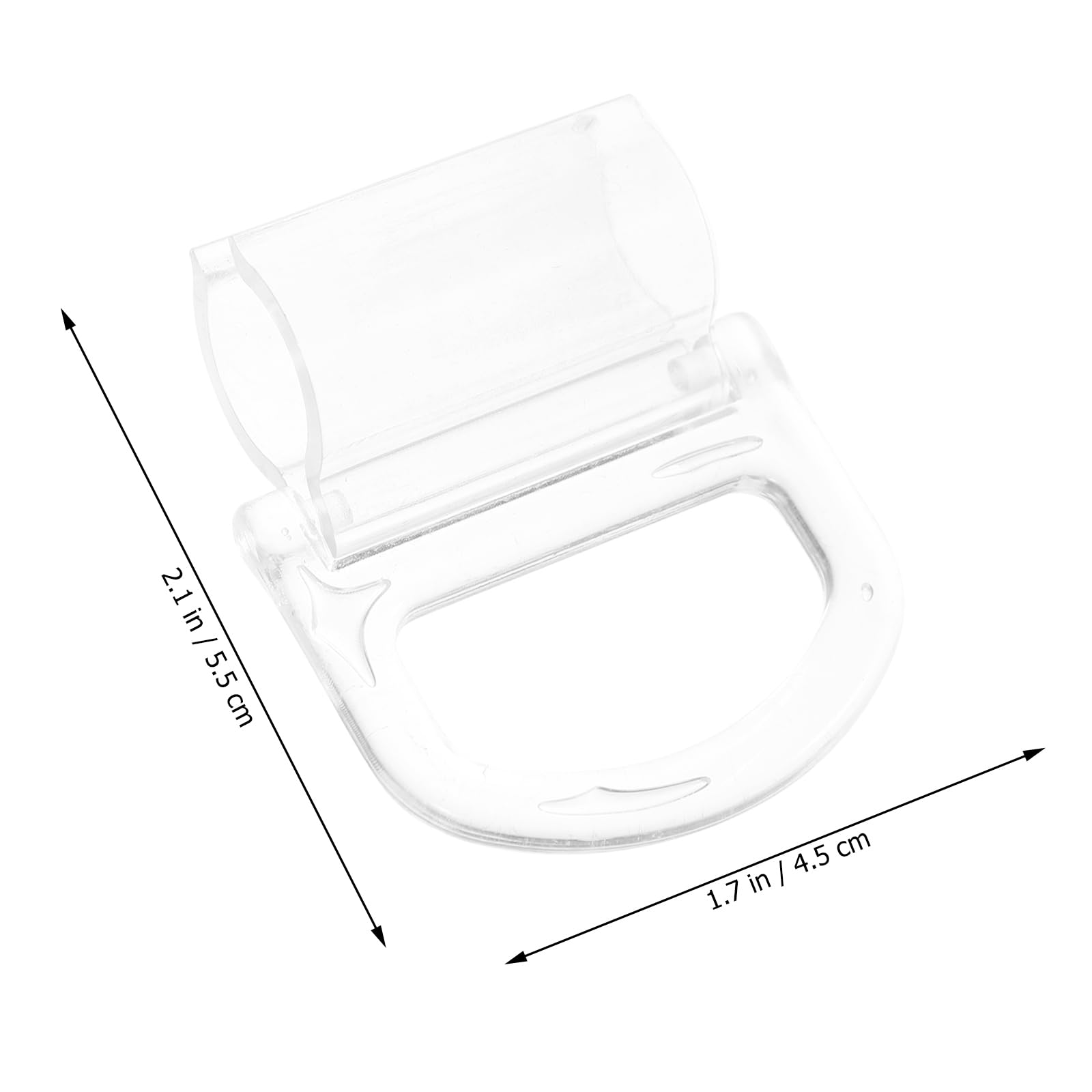 Cabilock Roller Window Shade Pulls 10Pcs Transparent Plastic Blind Pull Handles Easy Installation Replacement Accessories for Rods - Image 4