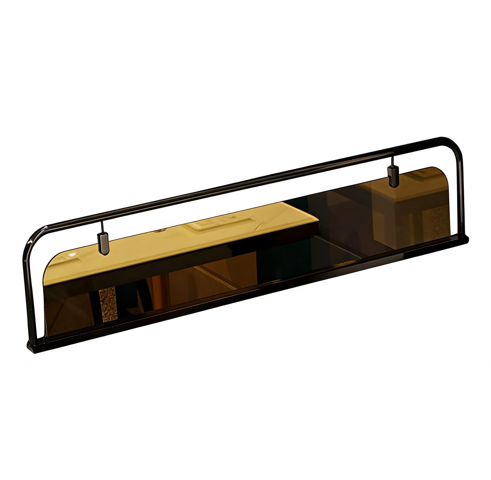 ZBBDFAZD Black 60CM/23.6IN Freestanding Desk Dividers - Translucent Partit for Office Home Shared Worpace Study Restaurant & Hotel Bar Use