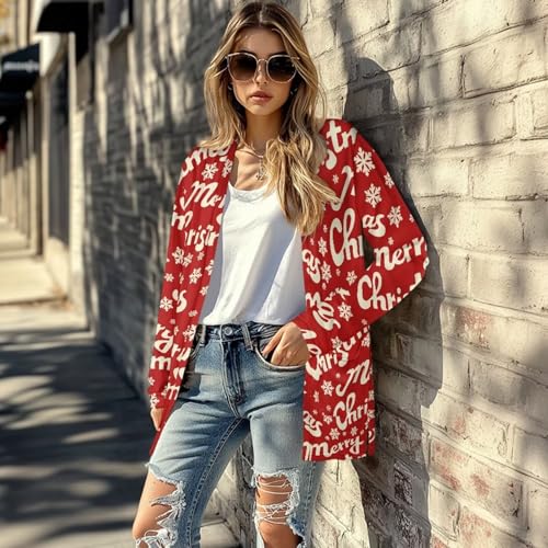 Image of Women's Lightweight Cardigans with Pockets Trendy Long Sleeve Open Front Cardigan Casual Tops Jackets Fall Oufits S-2XL