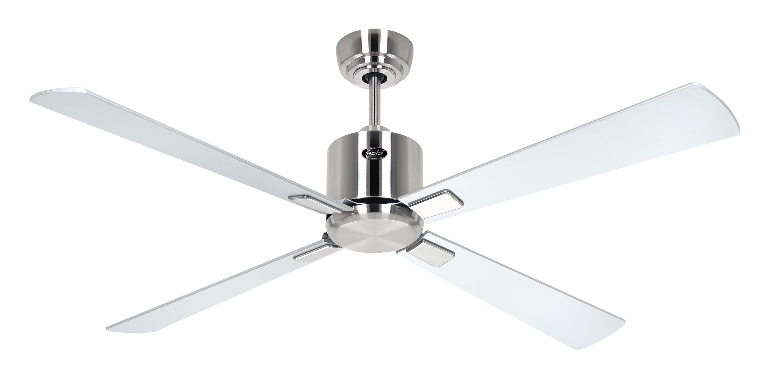 Ventilateur de plafond CasaFan Eco Neo III 132 cm avec WiFi et moteur chrome brossé