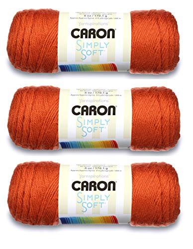 Caron Simply Soft Yarn Solids (3-Pack) Pumpkin H97003-9765